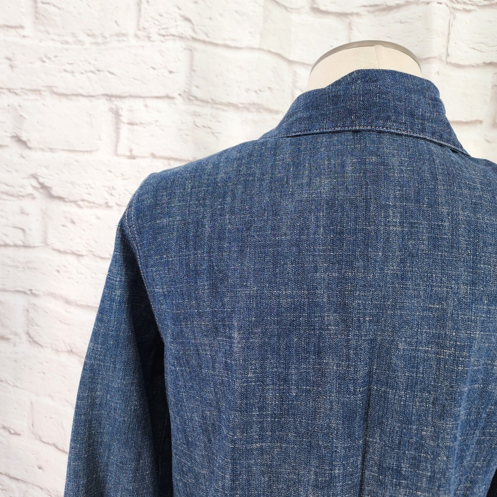 Embroidered Boho Denim Jacket Size Small Western Southwestern Spring Hippie Chic - Picture 6 of 9